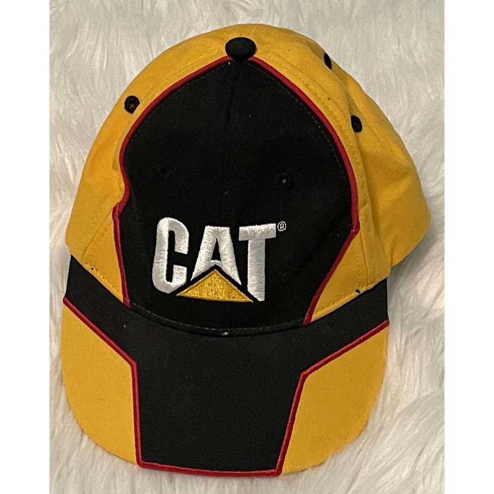 Vintage‎ CAT CATERPILLAR CONSTRUCTION EQUIPMENT ADVERTISING ADJUSTABLE HAT CAP